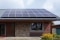 Photovoltaic modules on the roof of a house